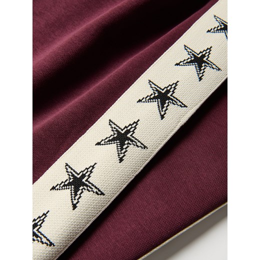 Reserved - Szerokie spodnie z lampasem - bordowy Reserved 158 (12 lat) Reserved