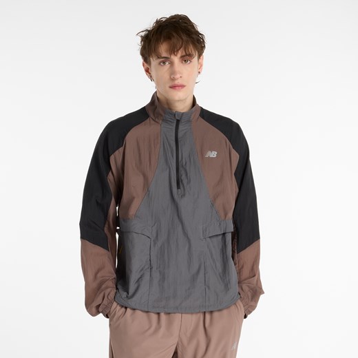 Kurtka męska New Balance MO53206EAS – brązowa ze sklepu New Balance Poland w kategorii Kurtki męskie - zdjęcie 184638195