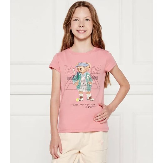 POLO RALPH LAUREN T-shirt | Regular Fit ze sklepu Gomez Fashion Store w kategorii Bluzki dziewczęce - zdjęcie 184638427