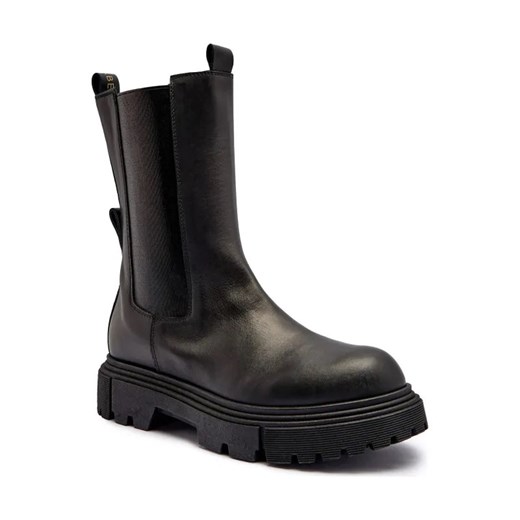 Elisabetta Franchi Skórzane sztyblety ze sklepu Gomez Fashion Store w kategorii Kozaki damskie - zdjęcie 184638448