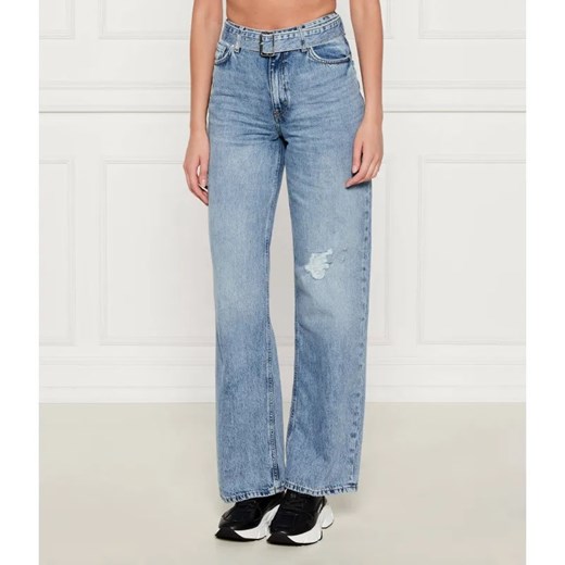 HUGO Jeansy 937_12 | Straight fit | high waist ze sklepu Gomez Fashion Store w kategorii Jeansy damskie - zdjęcie 184638517