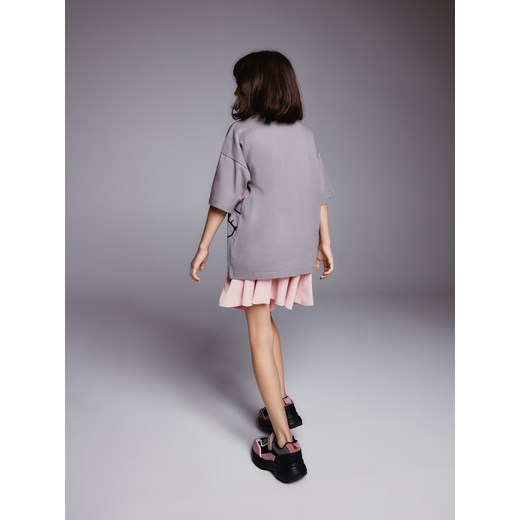 Reserved - Strukturalna spódnica - brudny róż Reserved 158/164 (12-13 lat) Reserved