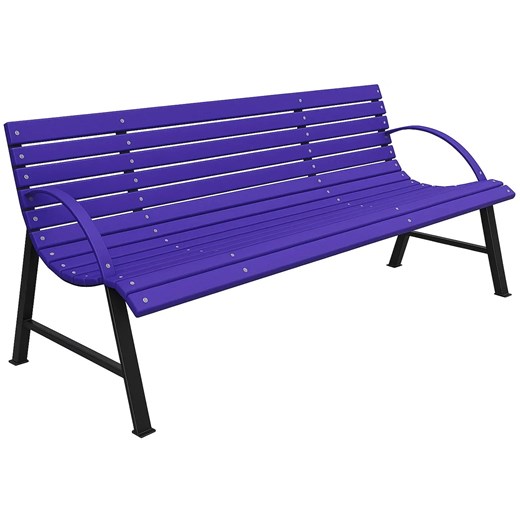 Fioletowa ławka ogrodowa 120 cm - Alexis Elior One Size Edinos.pl
