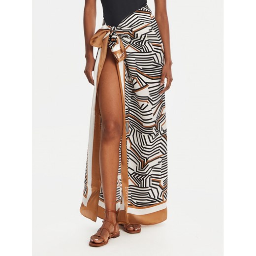 Max Mara Beachwear Chusta Ottico 2516541019 Beżowy ze sklepu MODIVO w kategorii Szaliki i chusty damskie - zdjęcie 184639645