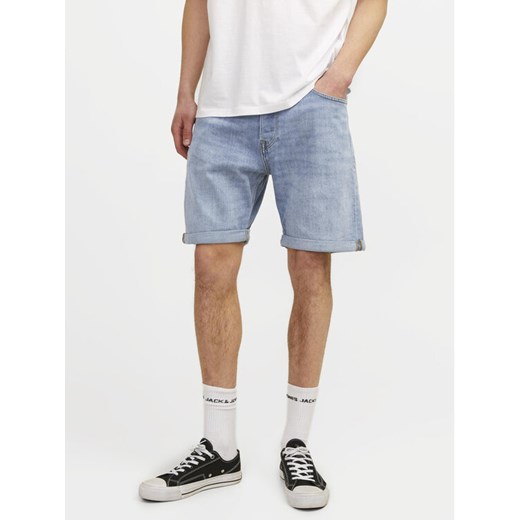 Jack&Jones Szorty jeansowe Chris 12249095 Niebieski Relaxed Fit ze sklepu MODIVO w kategorii Spodenki męskie - zdjęcie 184639685