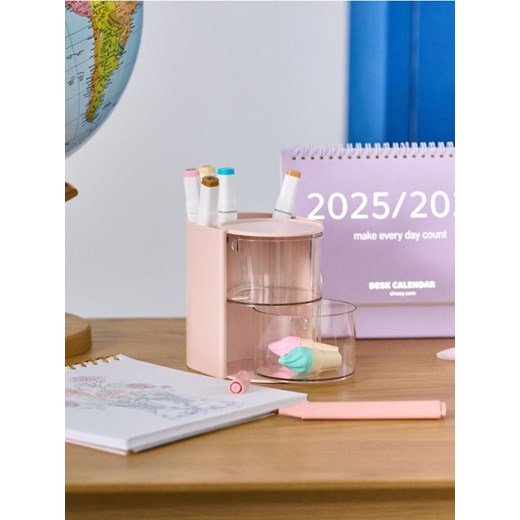 Sinsay - Organizer biurkowy z szufladkami - różowy ze sklepu Sinsay w kategorii Zabawki - zdjęcie 184640968