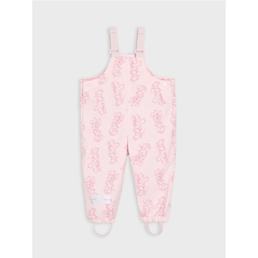 Sinsay - Spodnie przeciwdeszczowe z odblaskowymi elementami Minnie Mouse - różowy ze sklepu Sinsay w kategorii Spodnie dziewczęce - zdjęcie 184641056