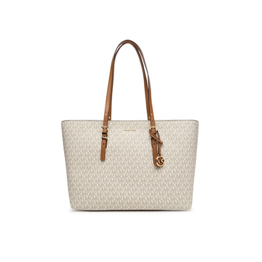Torebka MICHAEL Michael Kors Quinn 30T5GQNT9B Beżowy ze sklepu eobuwie.pl w kategorii Torby Shopper bag - zdjęcie 184641698