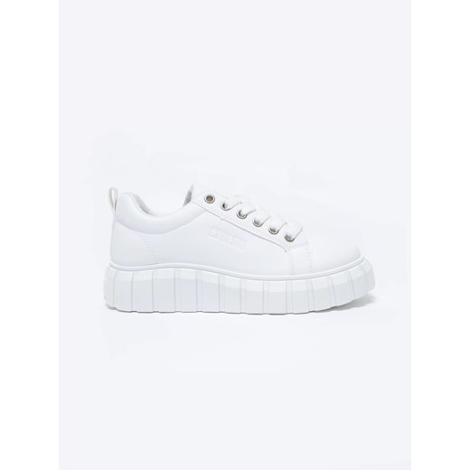 Sneakersy damskie białe MM274616 101 ze sklepu Big Star w kategorii Trampki damskie - zdjęcie 184642195
