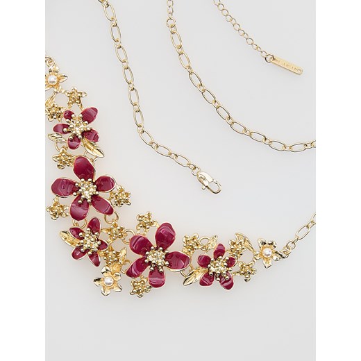 Reserved - Naszyjnik z kwiatami - różowy Reserved ONE SIZE Reserved