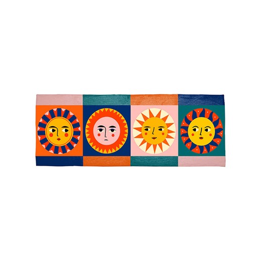 Folkifreckles Dywan &quot;Sun&quot; ze wzorem - 135 x 55 cm ze sklepu Limango Polska w kategorii Tekstylia dziecięce - zdjęcie 184643189