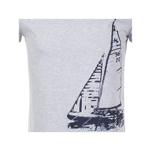 Peak Mountain Koszulka w kolorze szarym ze sklepu Limango Polska w kategorii T-shirty męskie - zdjęcie 184643525