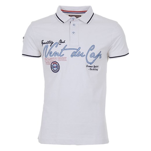 Peak Mountain Koszulka polo w kolorze białym ze sklepu Limango Polska w kategorii T-shirty męskie - zdjęcie 184643546