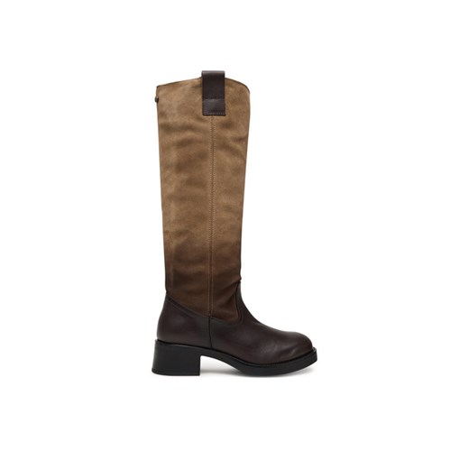 Kozaki Steve Madden Banner SM11003092 Brązowy ze sklepu eobuwie.pl w kategorii Kozaki damskie - zdjęcie 184643818