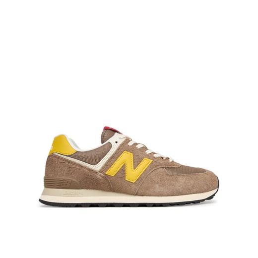 Sneakersy New Balance U574BYW Brązowy ze sklepu eobuwie.pl w kategorii Buty sportowe męskie - zdjęcie 184643909