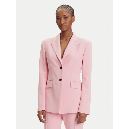 HUGO Marynarka Asmalla-1 50533901 Różowy Slim Fit ze sklepu MODIVO w kategorii Marynarki damskie - zdjęcie 184644558