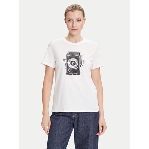 Weekend Max Mara T-Shirt Guglia 2525976031 Biały Regular Fit ze sklepu MODIVO w kategorii Bluzki damskie - zdjęcie 184644725