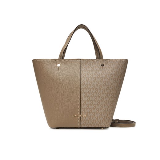 MICHAEL Michael Kors Torebka Flora 30T5GFFT2B Beżowy ze sklepu MODIVO w kategorii Torby Shopper bag - zdjęcie 184644729