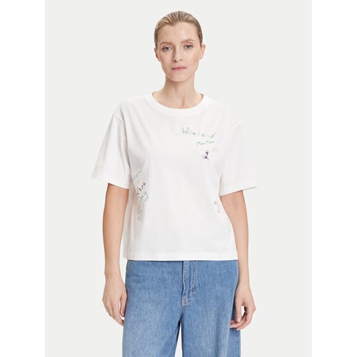 Weekend Max Mara T-Shirt Acline 2525976051 Biały Regular Fit ze sklepu MODIVO w kategorii Bluzki damskie - zdjęcie 184644785