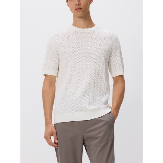 Reserved - Ażurowy sweter z wiskozą - biały Reserved XL Reserved