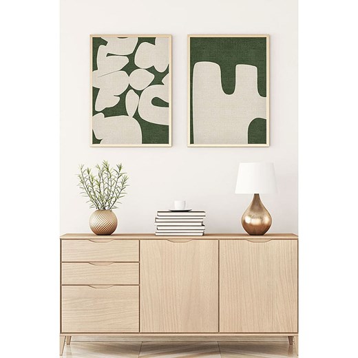 ABERTO DESIGN Druki artystyczne (2 szt.) w ramce Aberto Design 35x50 cm Limango Polska promocja