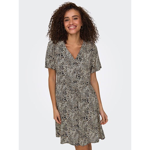ONLY Sukienka w kolorze czarno-jasnobrązowym L okazja Limango Polska