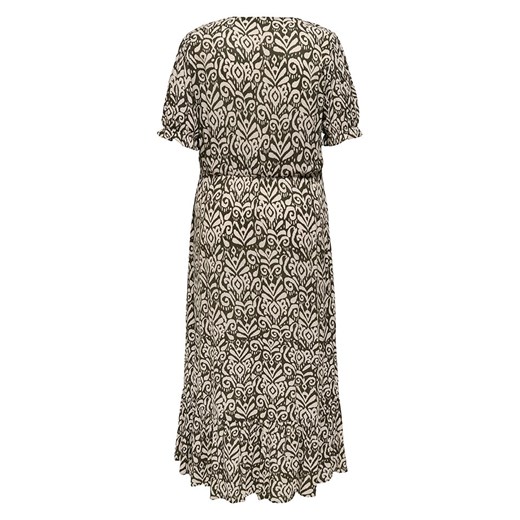 ONLY Sukienka w kolorze brązowo-kremowym 42 wyprzedaż Limango Polska