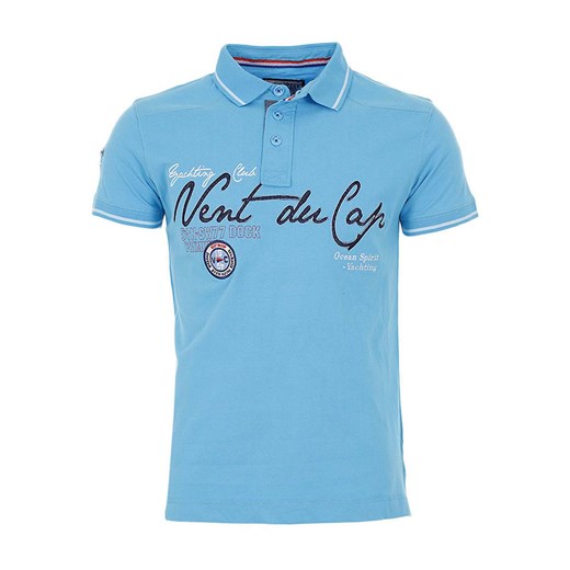 Peak Mountain Koszulka polo w kolorze błękitnym ze sklepu Limango Polska w kategorii T-shirty męskie - zdjęcie 184646457