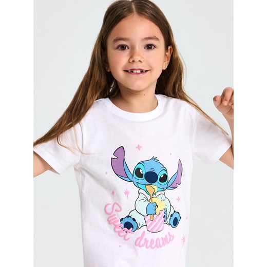 Sinsay - Piżama dwuczęściowa Stitch - biały Sinsay 104 (3-4 l) Sinsay