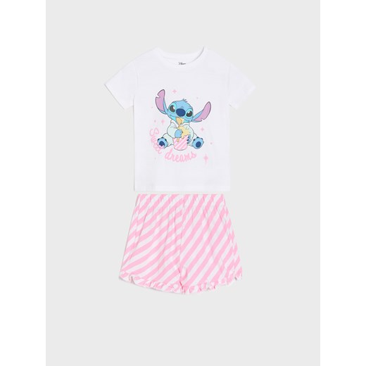 Sinsay - Piżama dwuczęściowa Stitch - biały Sinsay 110 (4-5 l) Sinsay