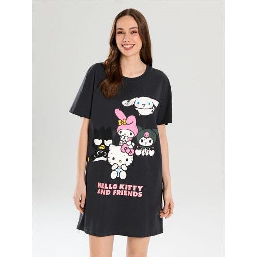 Sinsay - Koszula nocna Hello Kitty - szary ze sklepu Sinsay w kategorii Koszule nocne - zdjęcie 184647445