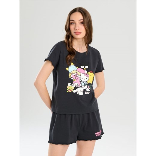 Sinsay - Piżama dwuczęściowa Hello Kitty - szary ze sklepu Sinsay w kategorii Piżamy damskie - zdjęcie 184647446