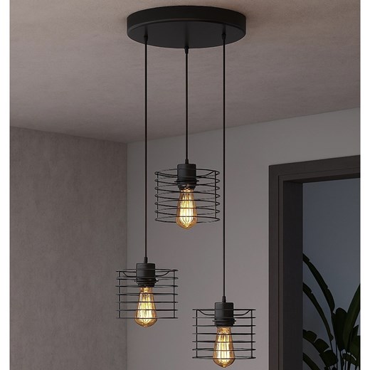 Regulowany żyrandol w stylu industrialnym MIJAS LOFT ze sklepu Lysne w kategorii Lampy wiszące - zdjęcie 184647498