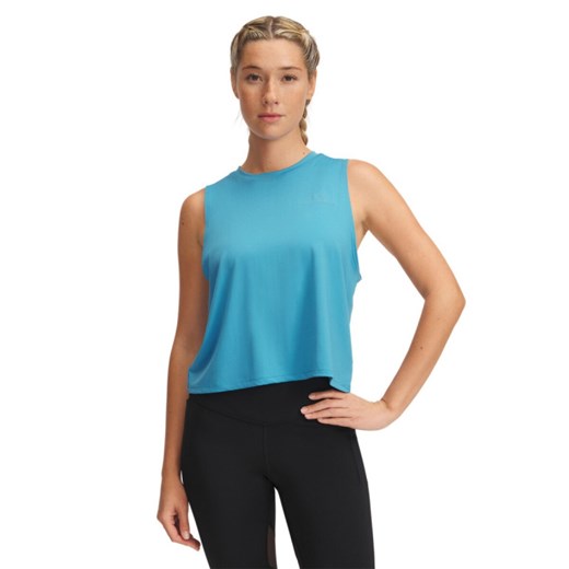 Damski top treningowy Under Armour Vanish Energy Crop Tank - niebieski ze sklepu Sportstylestory.com w kategorii Bluzki damskie - zdjęcie 184647909