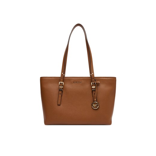 Torebka MICHAEL Michael Kors Quinn 30T5GQNT2L Brązowy ze sklepu eobuwie.pl w kategorii Torby Shopper bag - zdjęcie 184648548