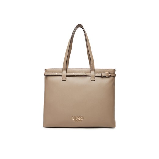 Torebka Liu Jo Ecs M Tote AF5135 E0058 Beżowy ze sklepu eobuwie.pl w kategorii Torby Shopper bag - zdjęcie 184648638