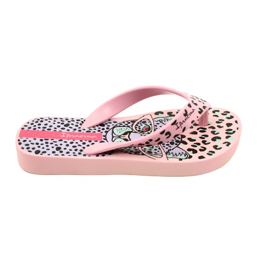 Dziewczęce japonki w panterkę Ipanema26851 AF799 Pink/Fiolet różowe ze sklepu ButyModne.pl w kategorii Klapki dziecięce - zdjęcie 184649549