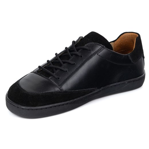 Buty męskie barefoot ze skóry naturalnej model OLIVIER Reno czarne Olivier 45 ButyModne.pl