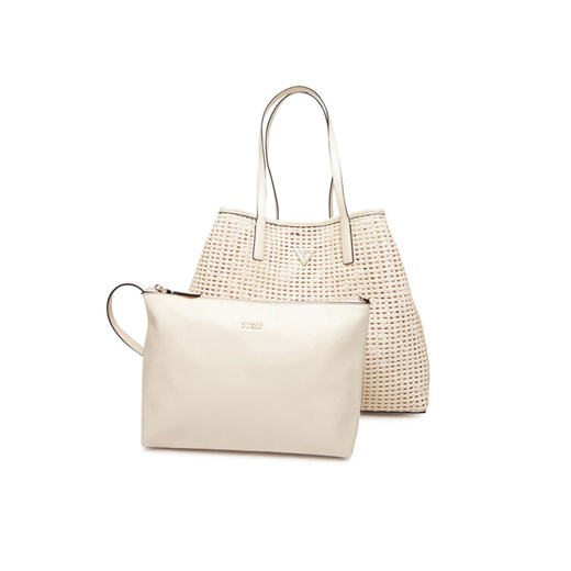 Guess Torebka Brigitta HWWZ72 06240 Écru ze sklepu MODIVO w kategorii Torby Shopper bag - zdjęcie 184650115