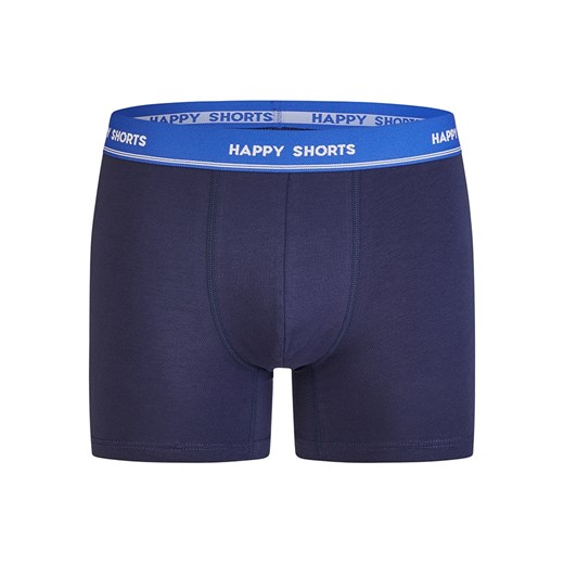 Happy Shorts Bokserki (3 pary) w kolorze granatowo-niebiesko-szarym Happy Shorts XL okazyjna cena Limango Polska