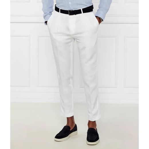 Joop! Spodnie Lester | Loose fit | z dodatkiem lnu Joop! 52 wyprzedaż Gomez Fashion Store