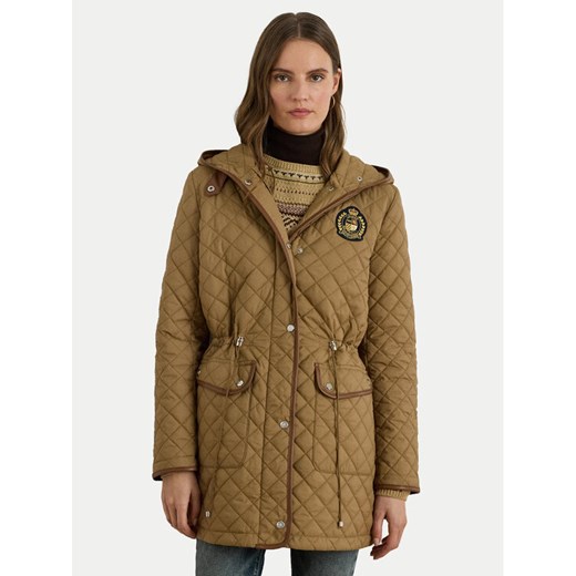 LAUREN RALPH LAUREN Kurtka przejściowa 297979534002 Brązowy Straight Fit ze sklepu MODIVO w kategorii Kurtki damskie - zdjęcie 184653366