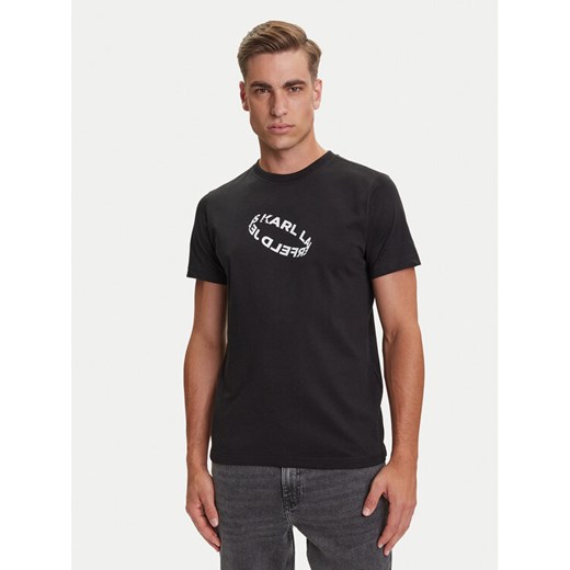 Karl Lagerfeld Jeans T-Shirt A3M17037 Czarny Slim Fit ze sklepu MODIVO w kategorii T-shirty męskie - zdjęcie 184653377