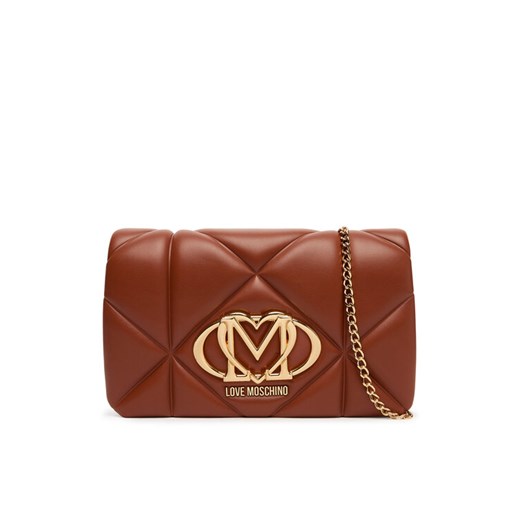 LOVE MOSCHINO Torebka JC4043PP1NLC0312 Brązowy ze sklepu MODIVO w kategorii Kopertówki - zdjęcie 184653456