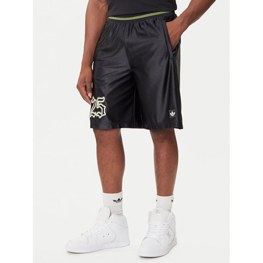 adidas Szorty sportowe Number Graphic JY2769 Czarny Loose Fit ze sklepu MODIVO w kategorii Spodenki męskie - zdjęcie 184653506