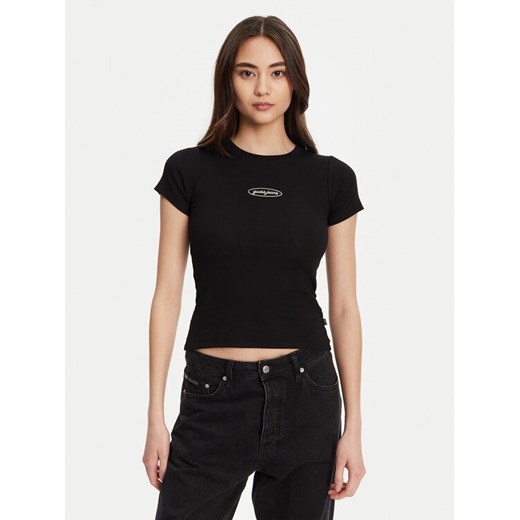 Guess Jeans T-Shirt W5YP37 KA0H1 Czarny Slim Fit ze sklepu MODIVO w kategorii Bluzki damskie - zdjęcie 184653557