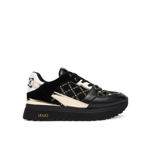Liu Jo Sneakersy Maxi Wonder 91 BF5005 PX681 Czarny ze sklepu MODIVO w kategorii Buty sportowe damskie - zdjęcie 184653568