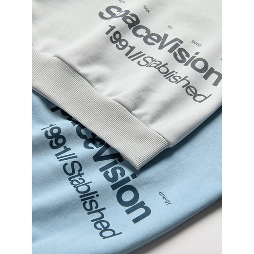 Reserved - Bluza z nadrukiem - jasnoszary Reserved 158/164 (12-13 lat) Reserved