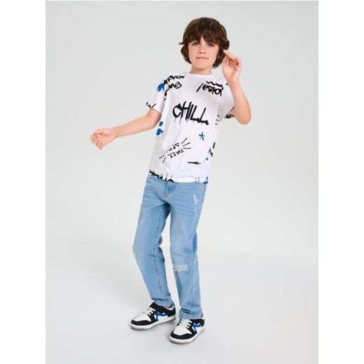 Sinsay - Koszulka - biały ze sklepu Sinsay w kategorii T-shirty chłopięce - zdjęcie 184656298