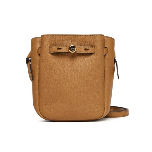 Torebka Tory Burch Romy Small 171002 Brązowy ze sklepu eobuwie.pl w kategorii Listonoszki - zdjęcie 184656488